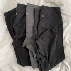 Lululemon Align 25” Black, Graphite Grey